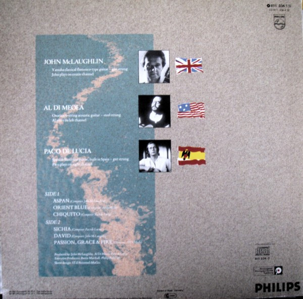 John McLaughlin - Al Di Meola - Paco De Lucía - Passion, Grace & Fire | Philips (811 334-1) - 2 John McLaughlin - Al Di Meola - Paco De Lucía - Passion, Grace & Fire | Philips (811 334-1) - 2
