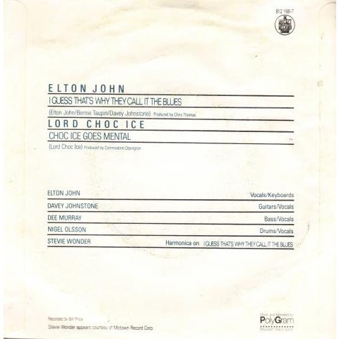 Elton John - I Guess That's Why They Call It The Blues | The Rocket Record Company (812 168-7) - 2 Elton John - I Guess That's Why They Call It The Blues | The Rocket Record Company (812 168-7) - 2