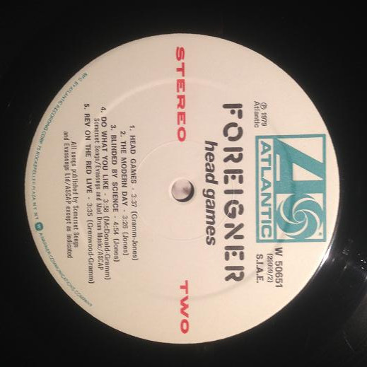 Foreigner - Head Games | Atlantic (W 50651) - 4