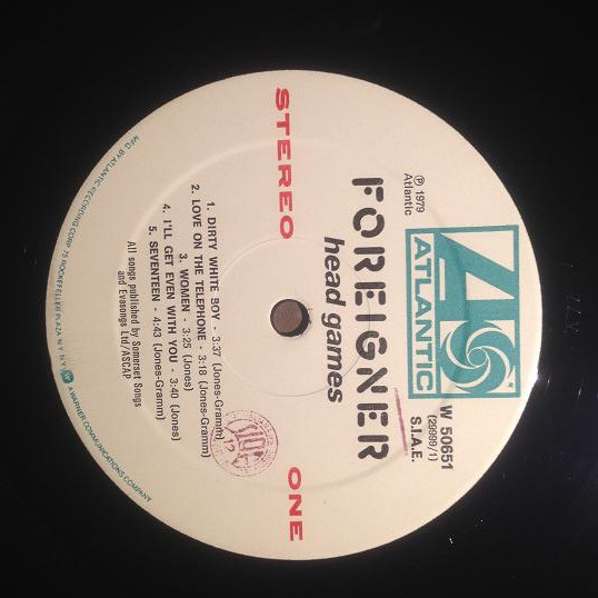 Foreigner - Head Games | Atlantic (W 50651) - 3