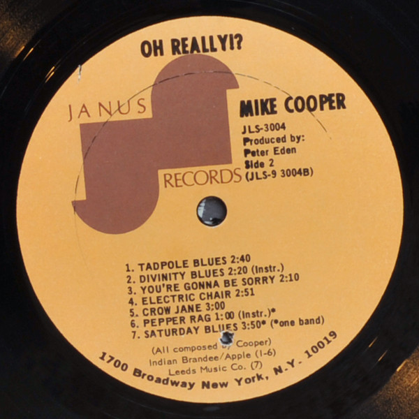 Mike Cooper - Oh Really!? | Janus Records (JLS-3004) - 4 Mike Cooper - Oh Really!? | Janus Records (JLS-3004) - 4