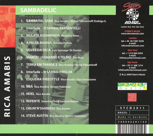 Rica Amabis - Sambadelic | Stern's Brasil (STCD2011) - 2 Rica Amabis - Sambadelic | Stern's Brasil (STCD2011) - 2