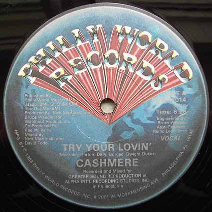 Cashmere - Try Your Lovin' | Philly World Records (PWR-#2014) - main Cashmere - Try Your Lovin' | Philly World Records (PWR-#2014) - main