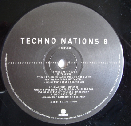 Various - Techno Nations 8 (Sampler) | Kickin Records (KICK 82)