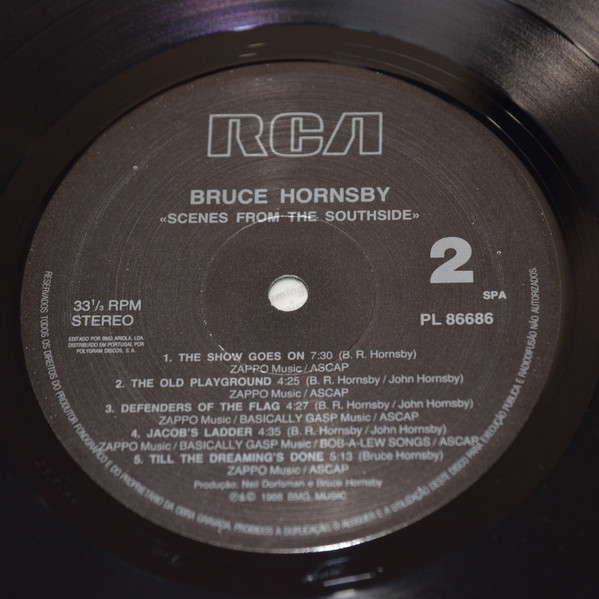 Bruce Hornsby And The Range - Scenes From The Southside | RCA Victor (PL 86686) - 4