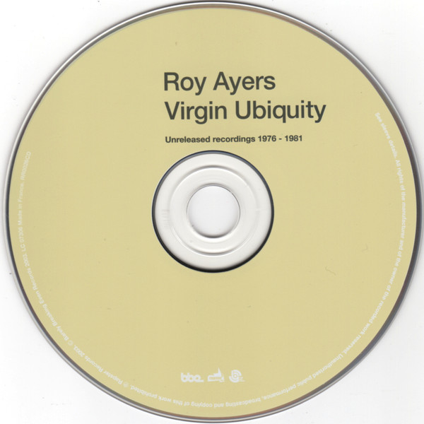 Roy Ayers - Virgin Ubiquity (Unreleased Recordings 1976-1981) CD | Rapster Records (RR0026CD) - 3 Roy Ayers - Virgin Ubiquity (Unreleased Recordings 1976-1981) CD | Rapster Records (RR0026CD) - 3
