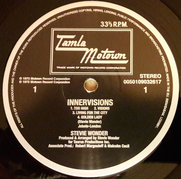 Stevie Wonder - Innervisions | Tamla Motown (0050109032617) - 3 Stevie Wonder - Innervisions | Tamla Motown (0050109032617) - 3