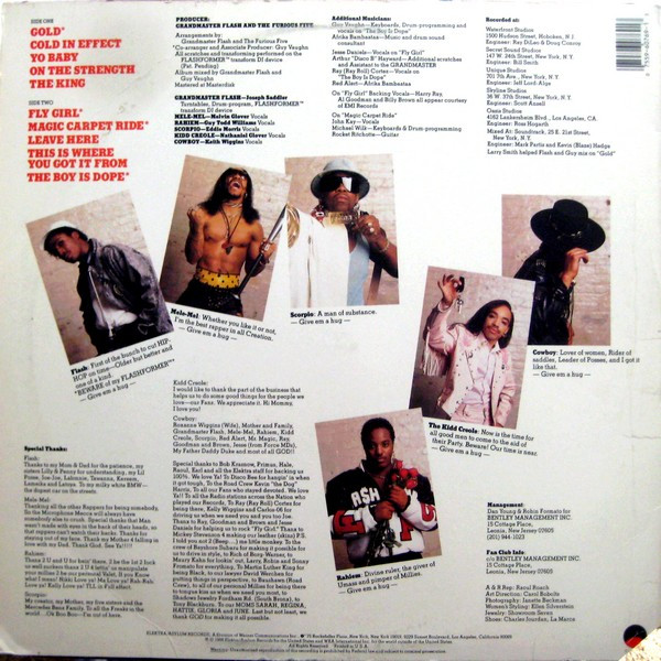 Grandmaster Flash & The Furious Five - On The Strength | Elektra (60769-1) - 2