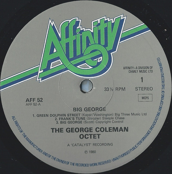 The George Coleman Octet - Big George | Affinity (AFF 52) - 3 The George Coleman Octet - Big George | Affinity (AFF 52) - 3