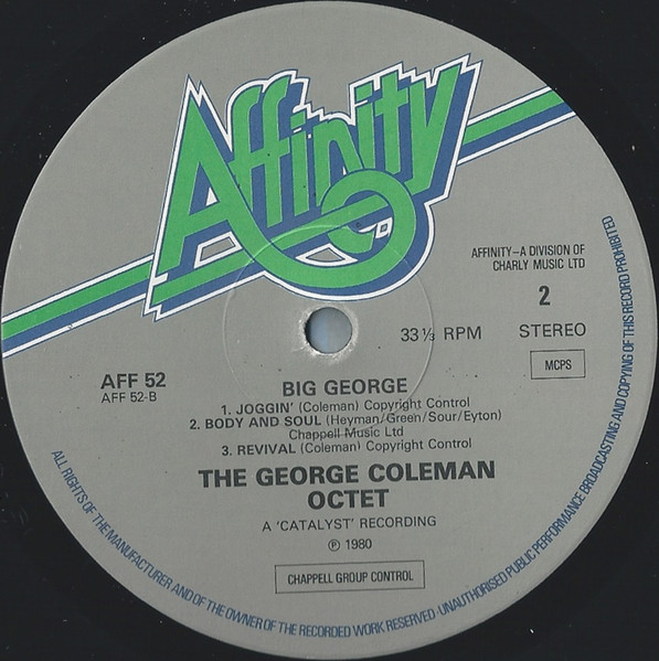 The George Coleman Octet - Big George | Affinity (AFF 52) - 4 The George Coleman Octet - Big George | Affinity (AFF 52) - 4