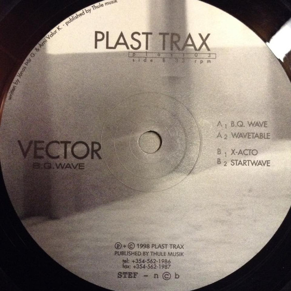 Vector - B. Q. Wave | Plast Trax (PLAST 03) - 3