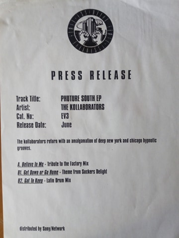 The Kollaborators - Phuture South E.P | Essential Vinyl Recordings (EV003) - main