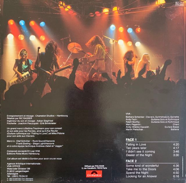 Viva - Dealers Of The Night | Polydor (813 711-1) - main Viva - Dealers Of The Night | Polydor (813 711-1) - main