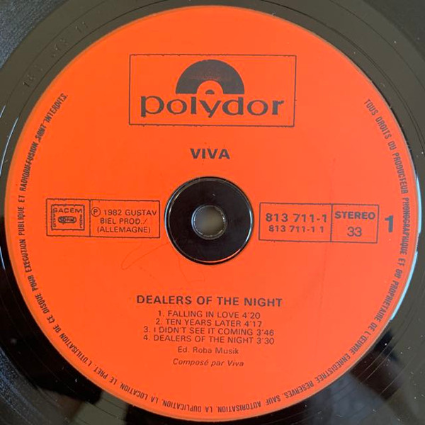 Viva - Dealers Of The Night | Polydor (813 711-1) - 2 Viva - Dealers Of The Night | Polydor (813 711-1) - 2