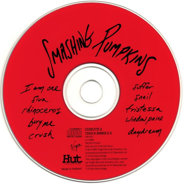 The Smashing Pumpkins - Gish | Hut Recordings (CDHUTX 2) - 3 The Smashing Pumpkins - Gish | Hut Recordings (CDHUTX 2) - 3