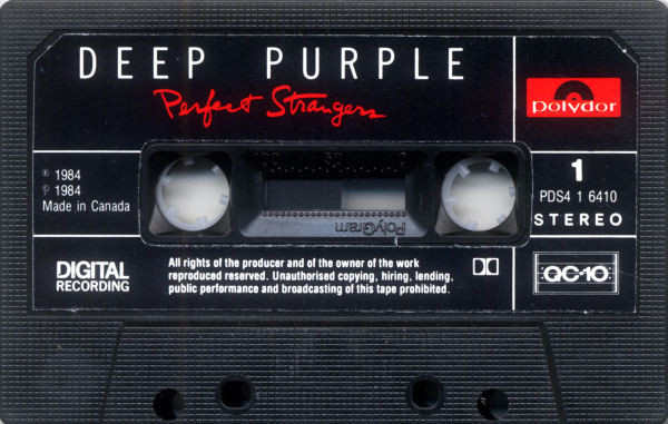 Deep Purple - Perfect Strangers [Cassette] | Polydor (PDS4 1 6410) - 3