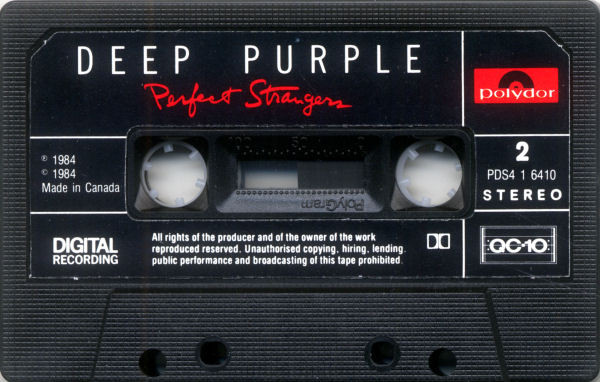 Deep Purple - Perfect Strangers [Cassette] | Polydor (PDS4 1 6410) - 4