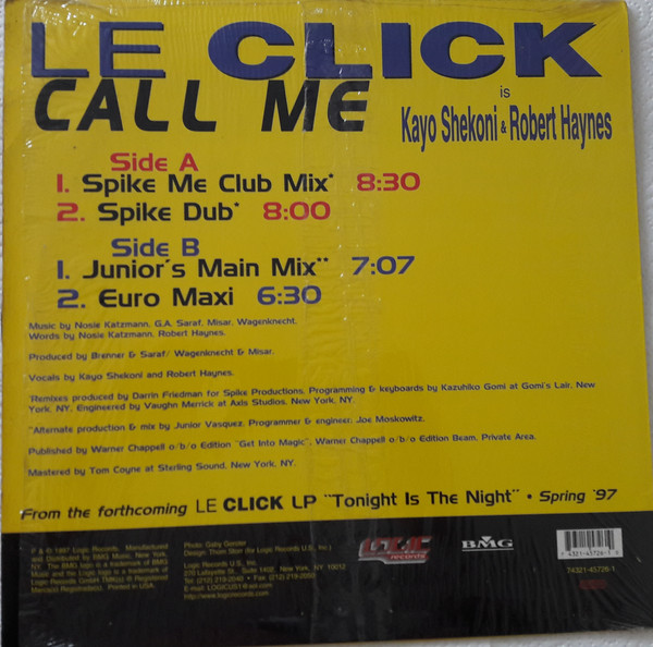 Le Click - Call Me | Logic Records (74321 45726 1) - 4