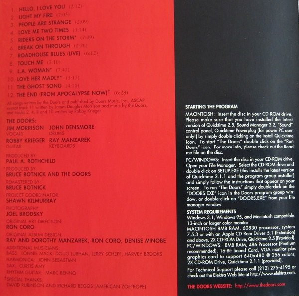 The Doors - Greatest Hits | Elektra (61996-2) - 4
