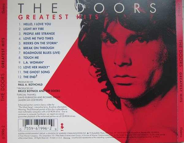 The Doors - Greatest Hits | Elektra (61996-2) - 2