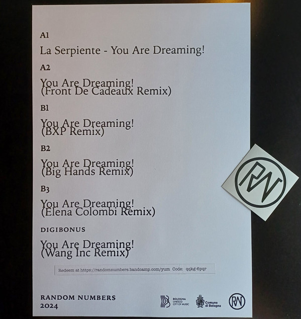La Serpiente - You Are Dreaming! | Random Numbers (RN025) - 2 La Serpiente - You Are Dreaming! | Random Numbers (RN025) - 2