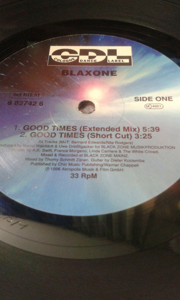 Blaxone - Good Times | CDL - Cologne Dance Label (8 82742 6) - 2