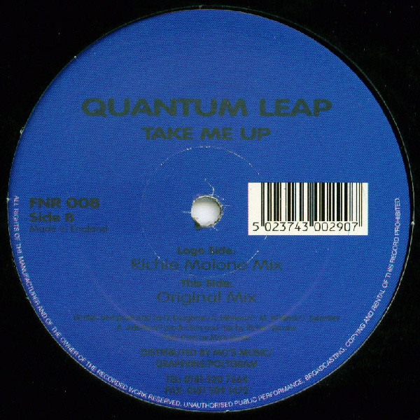 Quantum Leap - Take Me Up | Fat 'N Round (FNR 008) - main