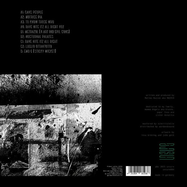 Madteo - Misto Atmosferico E Ad Azione Diretta | unsure (UNSURE004) - 2 Madteo - Misto Atmosferico E Ad Azione Diretta | unsure (UNSURE004) - 2
