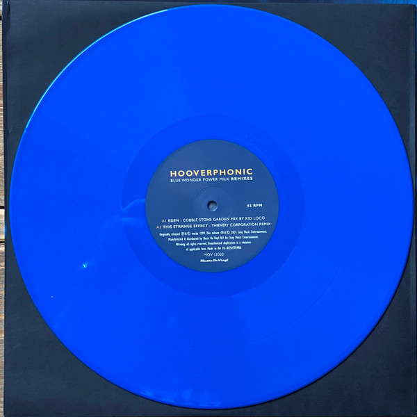 Hooverphonic - Blue Wonder Power Milk Remixes | Music On Vinyl (MOV 12020) - 3