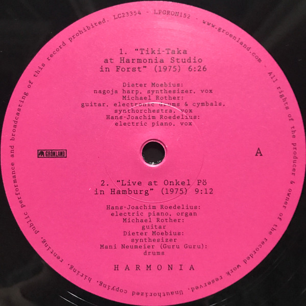 Harmonia - Documents 1975 | Grönland Records (LPGRON152) - 3