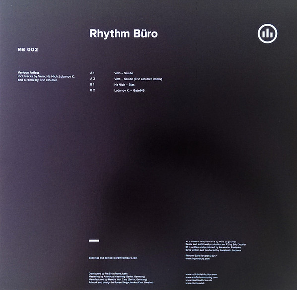 Various - RB 002 | Rhythm Büro Records (RB 002) - 2 Various - RB 002 | Rhythm Büro Records (RB 002) - 2