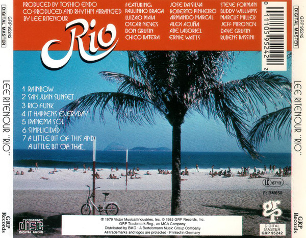Lee Ritenour - Rio | GRP (GRP 95242) - 2