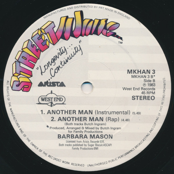 Barbara Mason - Another Man | Streetwave (MKHAN 3) - 2 Barbara Mason - Another Man | Streetwave (MKHAN 3) - 2