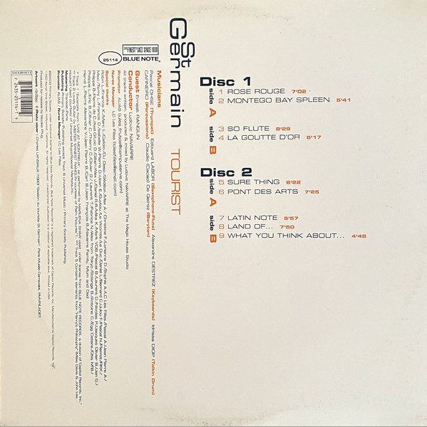 St Germain - Tourist | Blue Note (72435 25992 1 9) - 2 St Germain - Tourist | Blue Note (72435 25992 1 9) - 2