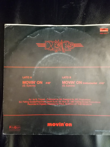 Dreamer And The Full Moon - Movin' On | Polydor (885 822-7) - 2