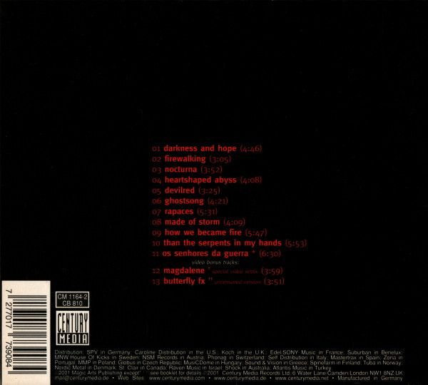 Moonspell - Darkness And Hope | Century Media (77390-8) - 2