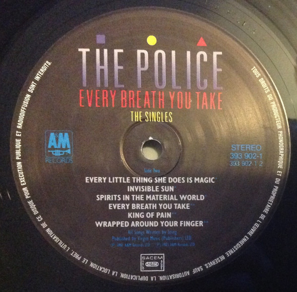 The Police - Every Breath You Take (The Singles) | A&M Records (393902-1) - 3 The Police - Every Breath You Take (The Singles) | A&M Records (393902-1) - 3
