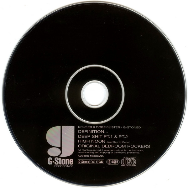 Kruder & Dorfmeister - G-Stoned | G-Stone Recordings (G-Stone 001 CD) - 3