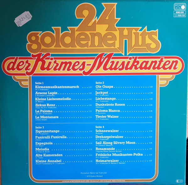 De Kermisklanten - 24 Goldene Hits Der Kirmesmusikanten Der Kirmes-Musikanten | Metronome (0080.038) - 2