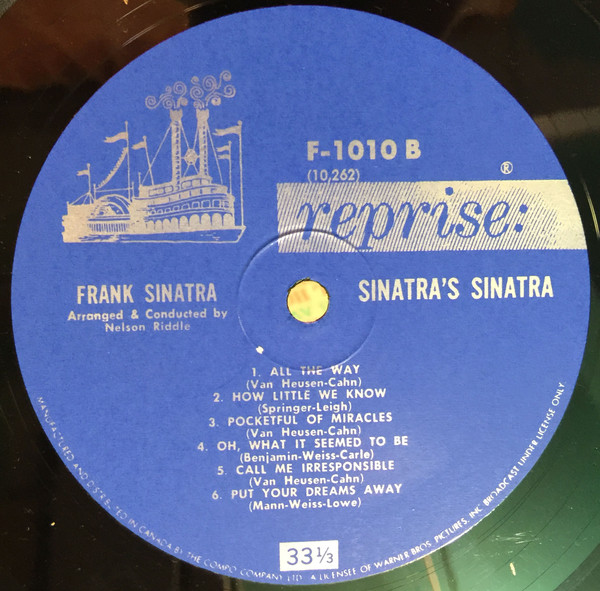 Frank Sinatra - Sinatra's Sinatra | Reprise Records (F-1010) - 4 Frank Sinatra - Sinatra's Sinatra | Reprise Records (F-1010) - 4