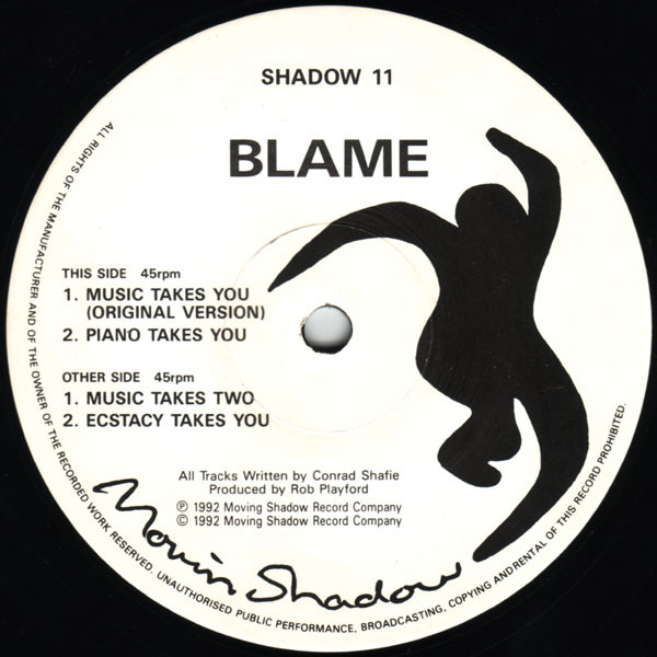 Blame - Music Takes You | Moving Shadow (SHADOW 11) - 3