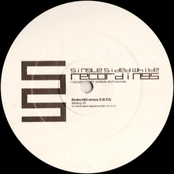 Brainchild versus Everything But The Girl - Missing 99 | Single Sided White Recordings (MISS 99) - main