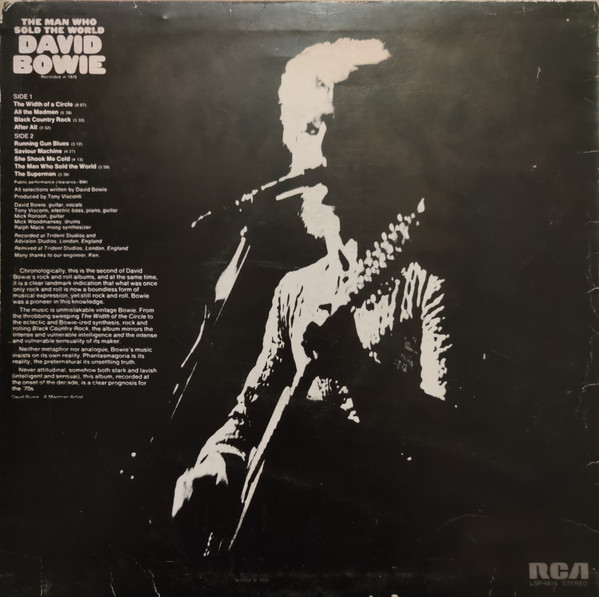 David Bowie - The Man Who Sold The World | RCA (LSP-4816) - 2 David Bowie - The Man Who Sold The World | RCA (LSP-4816) - 2