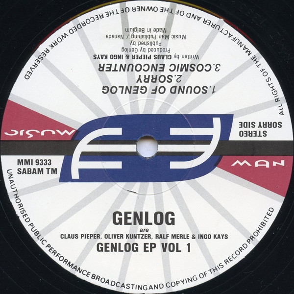 Genlog - Genlog EP Vol 1 | Music Man Records (MMI 9333)