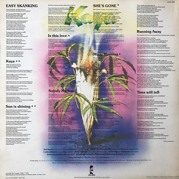 Bob Marley & The Wailers - Kaya | Island Records (ILPS 9517) - 2 Bob Marley & The Wailers - Kaya | Island Records (ILPS 9517) - 2