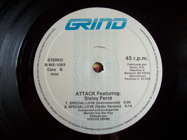 Attack Featuring Sisley Ferré - Special Love | Grind (B-MX-1083) - 3