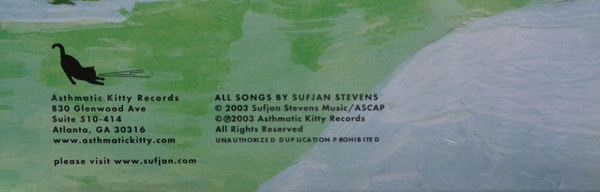 Sufjan Stevens - Greetings From Michigan (The Great Lake State) | Asthmatic Kitty Records (AKR007) - main Sufjan Stevens - Greetings From Michigan (The Great Lake State) | Asthmatic Kitty Records (AKR007) - main
