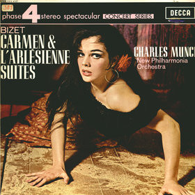 New Philharmonia Orchestra , Charles Munch , Georges Bizet - Carmen & L'Arlésienne Suites | London Records (SPC 21023) - 2