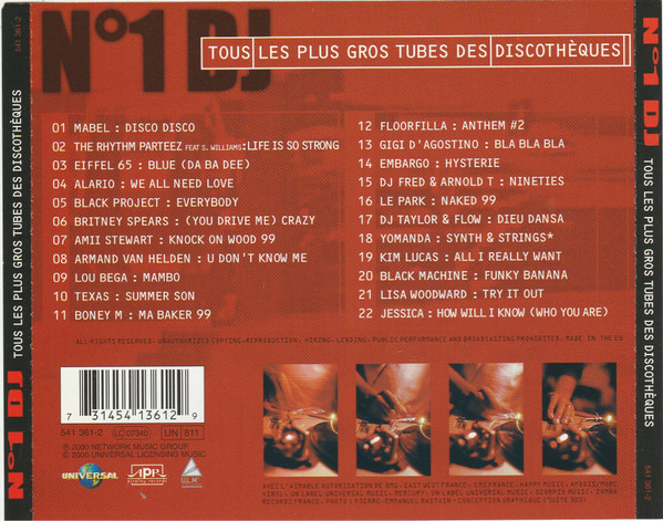 Various - N°1 Dj - Tous Les Plus Gros Tubes Des Discothèques | Airplay Records (541 361-2) - 2