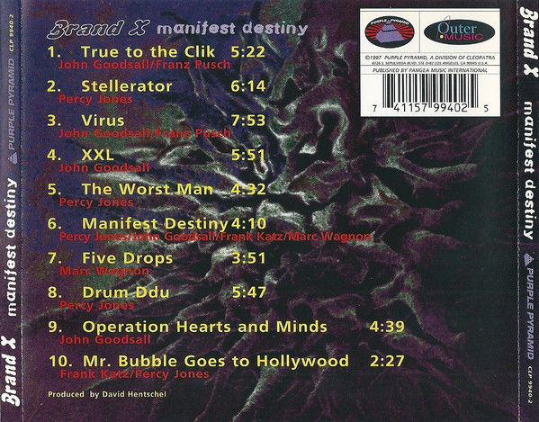 Brand X - Manifest Destiny | Purple Pyramid (CLP 9940-2) - 2
